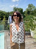 Top Petit Gilet Pois Choco