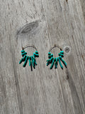 Boucle d’oreille Corail Turquoise