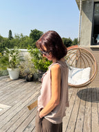 Débardeur Soleil Broche Taupe