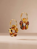 Boucles d’oreilles Fleurette Écaille