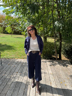 Pantalon 3/4 Alban Bleu Marine
