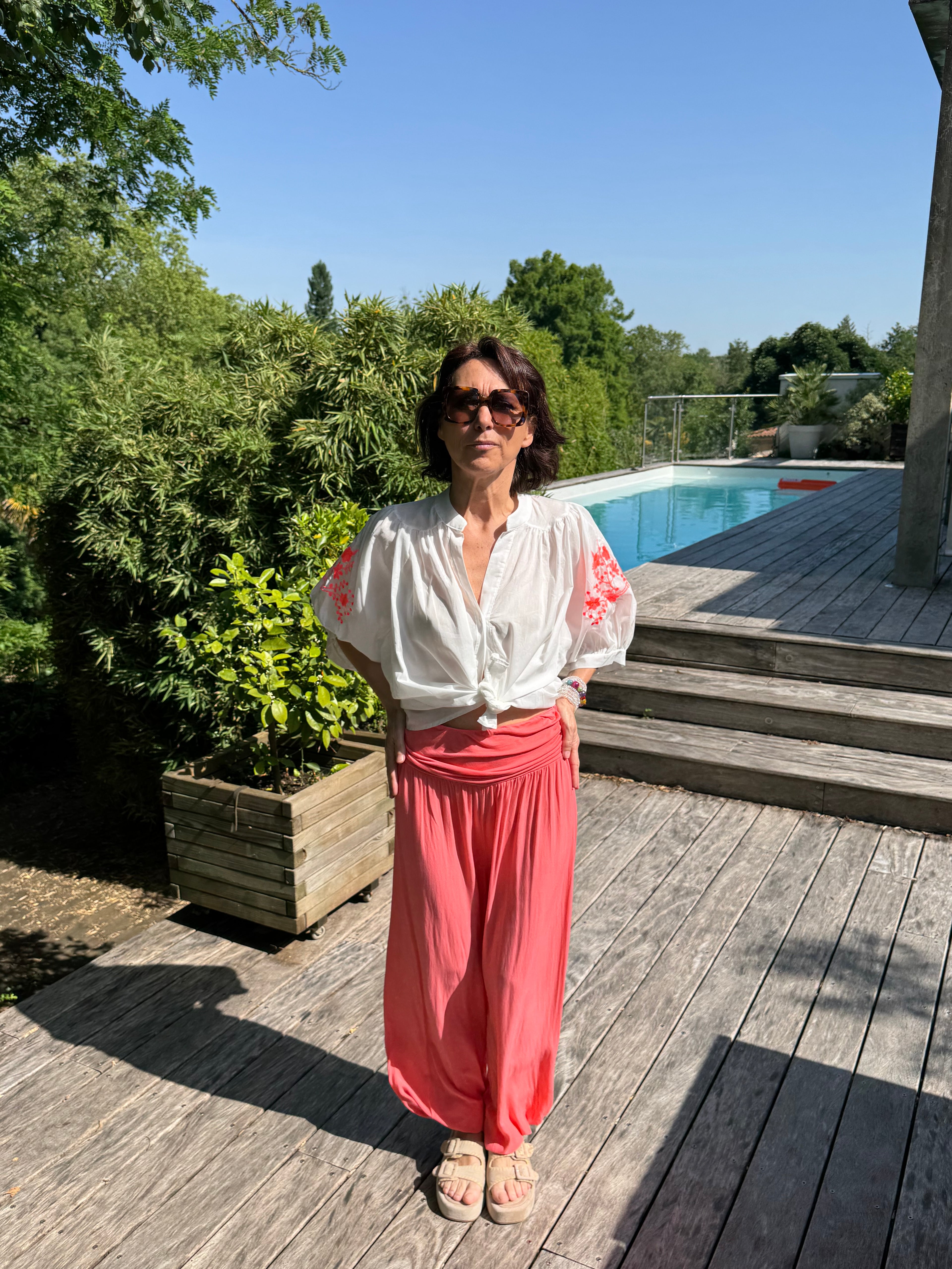 Pantalon Jasmine Corail