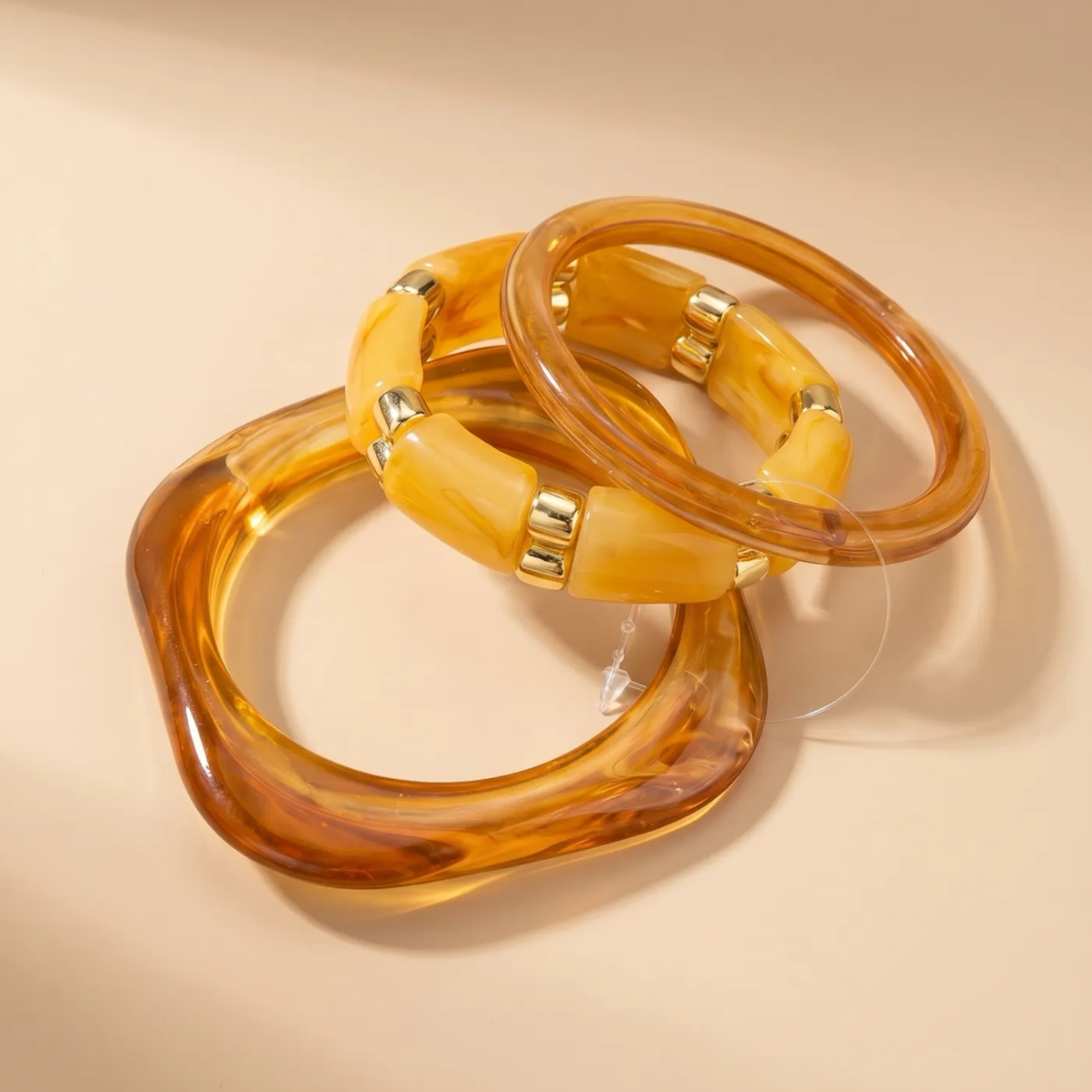 Lot de 3 Bracelets Écaille de Tortue