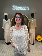 Top Crochet Irene Beige