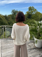 Pull Cœur Écru et Choco