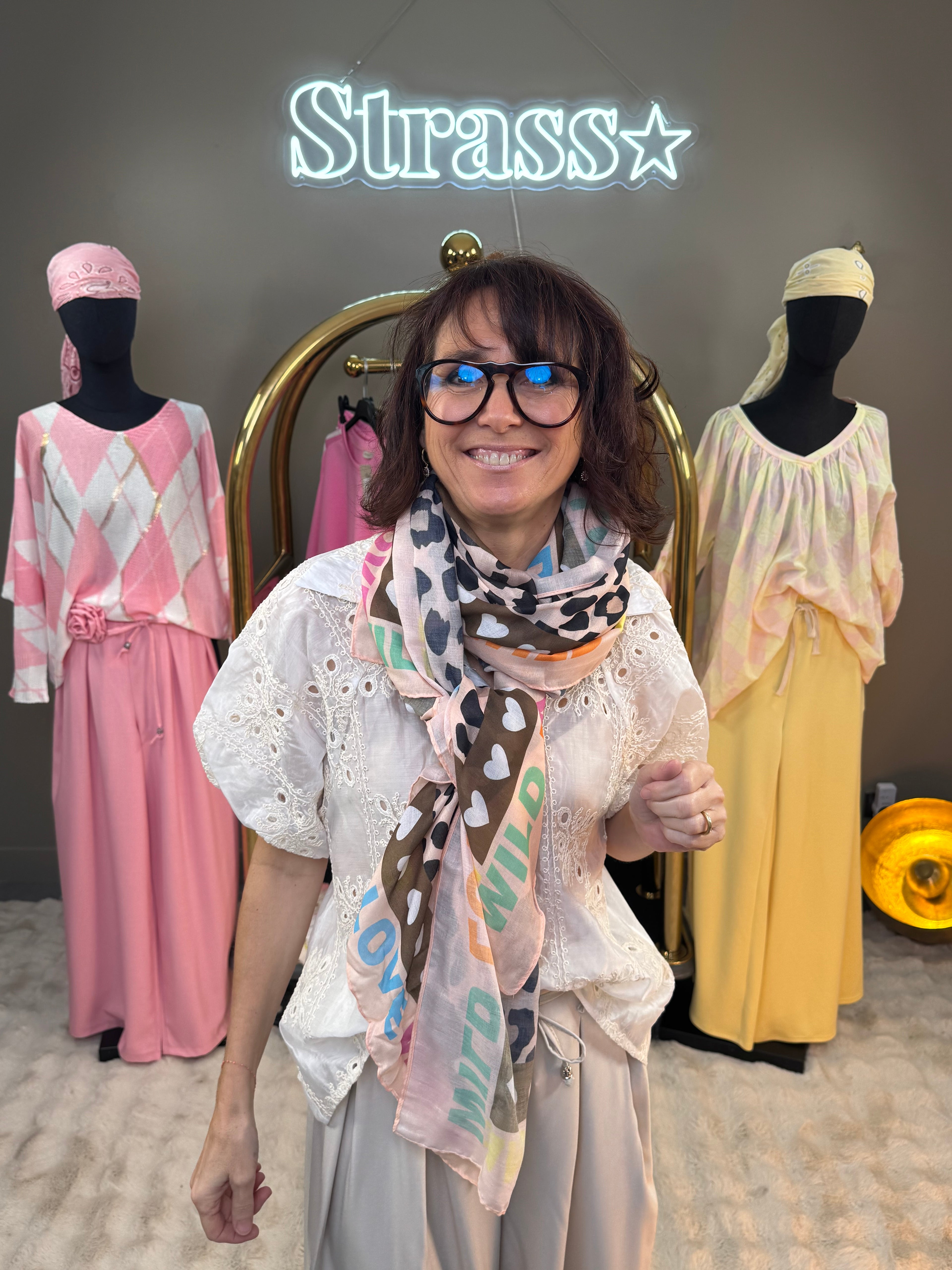 Foulard Wild Love Saumon