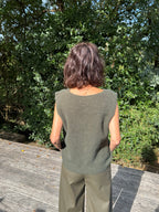 Pull Sans Manche Victoria Kaki