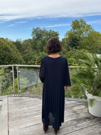 Robe Plissée Divina Bleu Marine