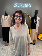 Pull Lamé Dentelle