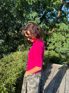Pull Valentin Rose Fluo