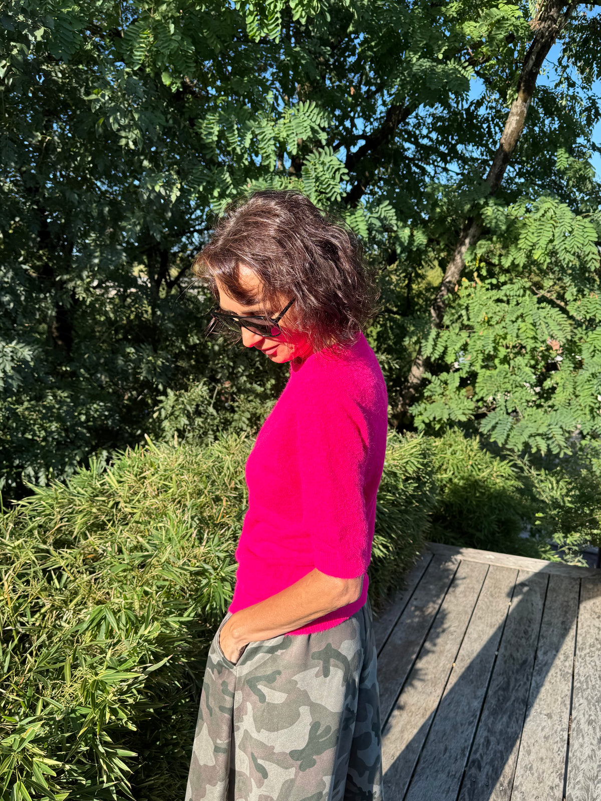 Pull Valentin Rose Fluo