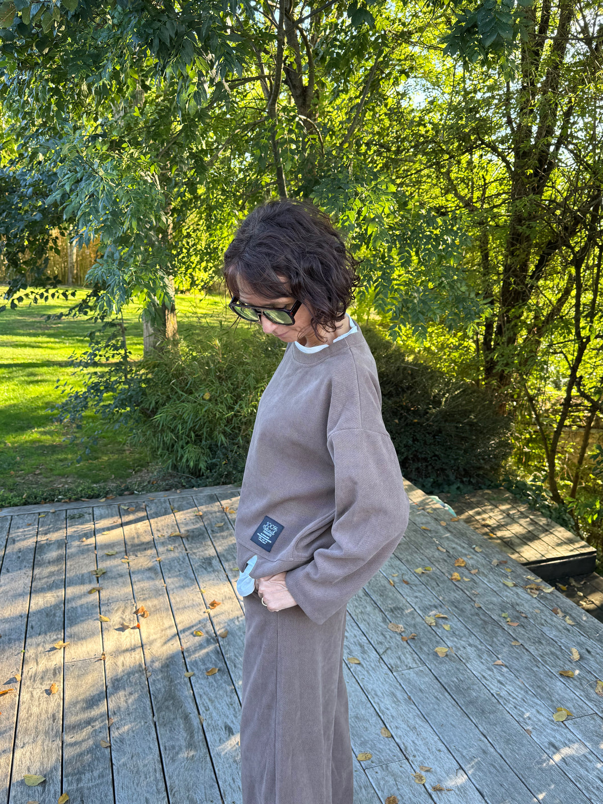 Sweat sport chic taupe