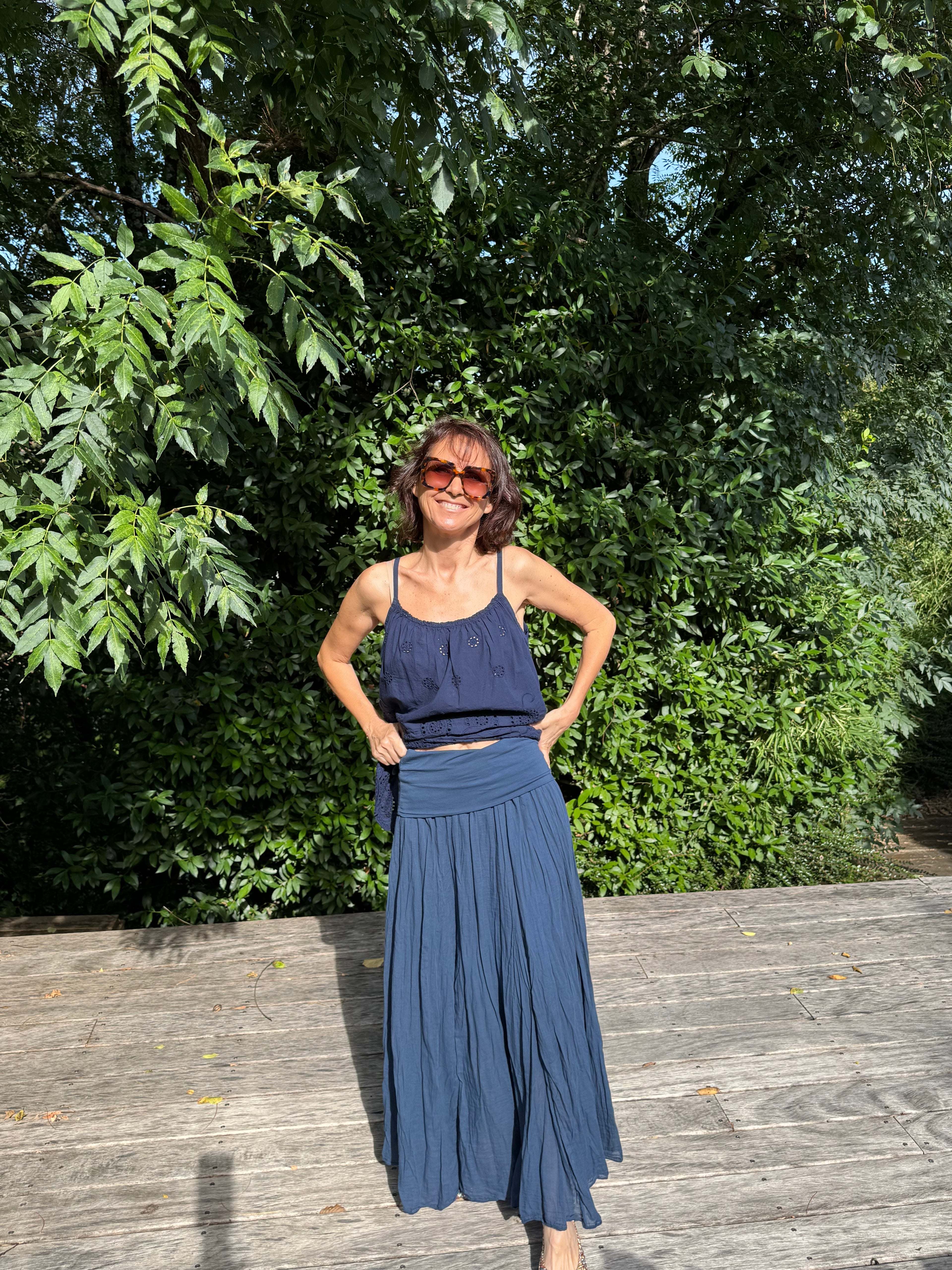 Jupe Robe Bleu Marine