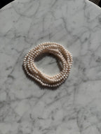Bracelet - Collier cristal Beige Rosé