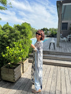 Robe Foulard Bleu Marine