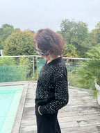 Pull Paillettes noir