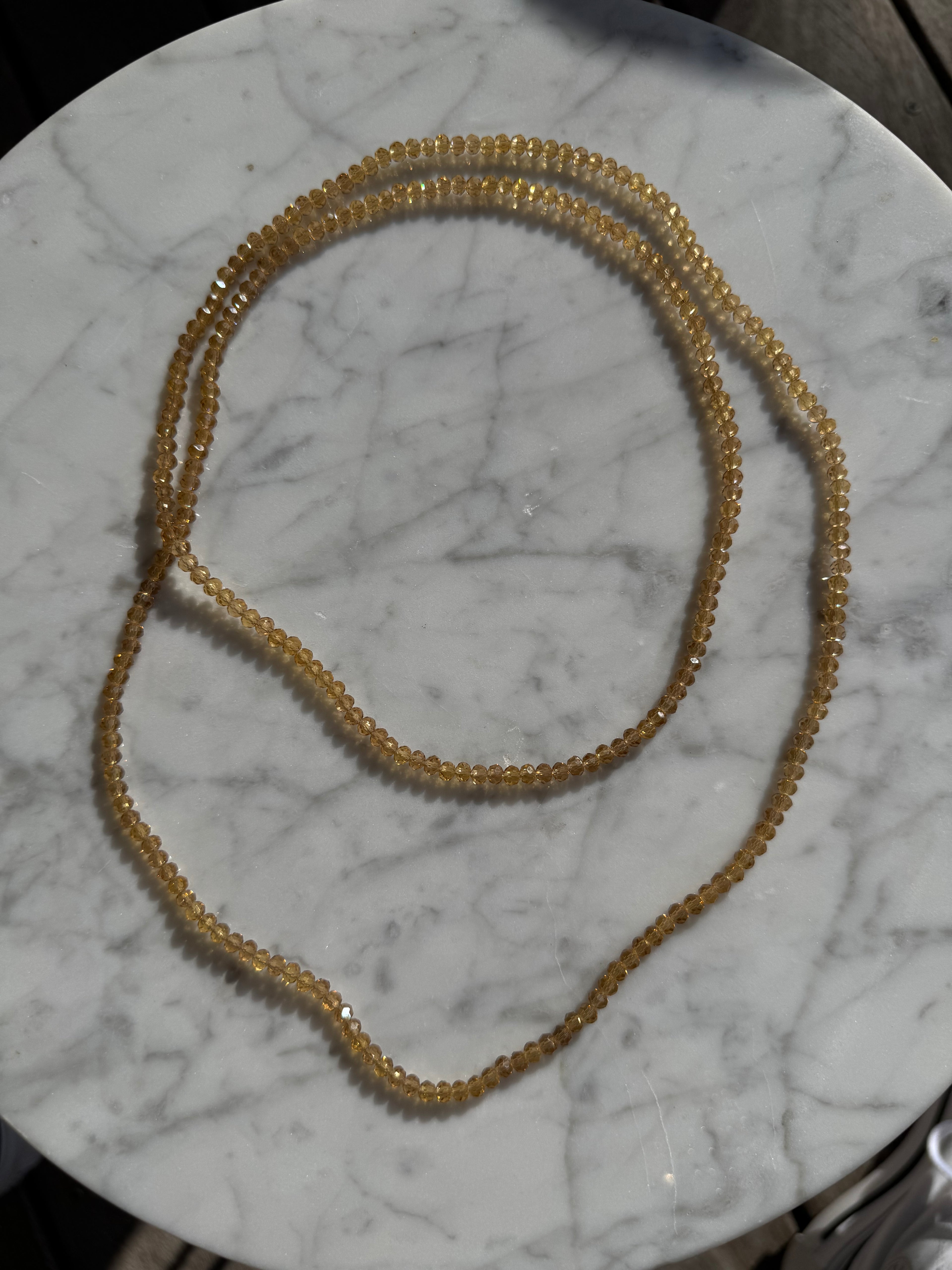 Bracelet - Collier cristal Camel