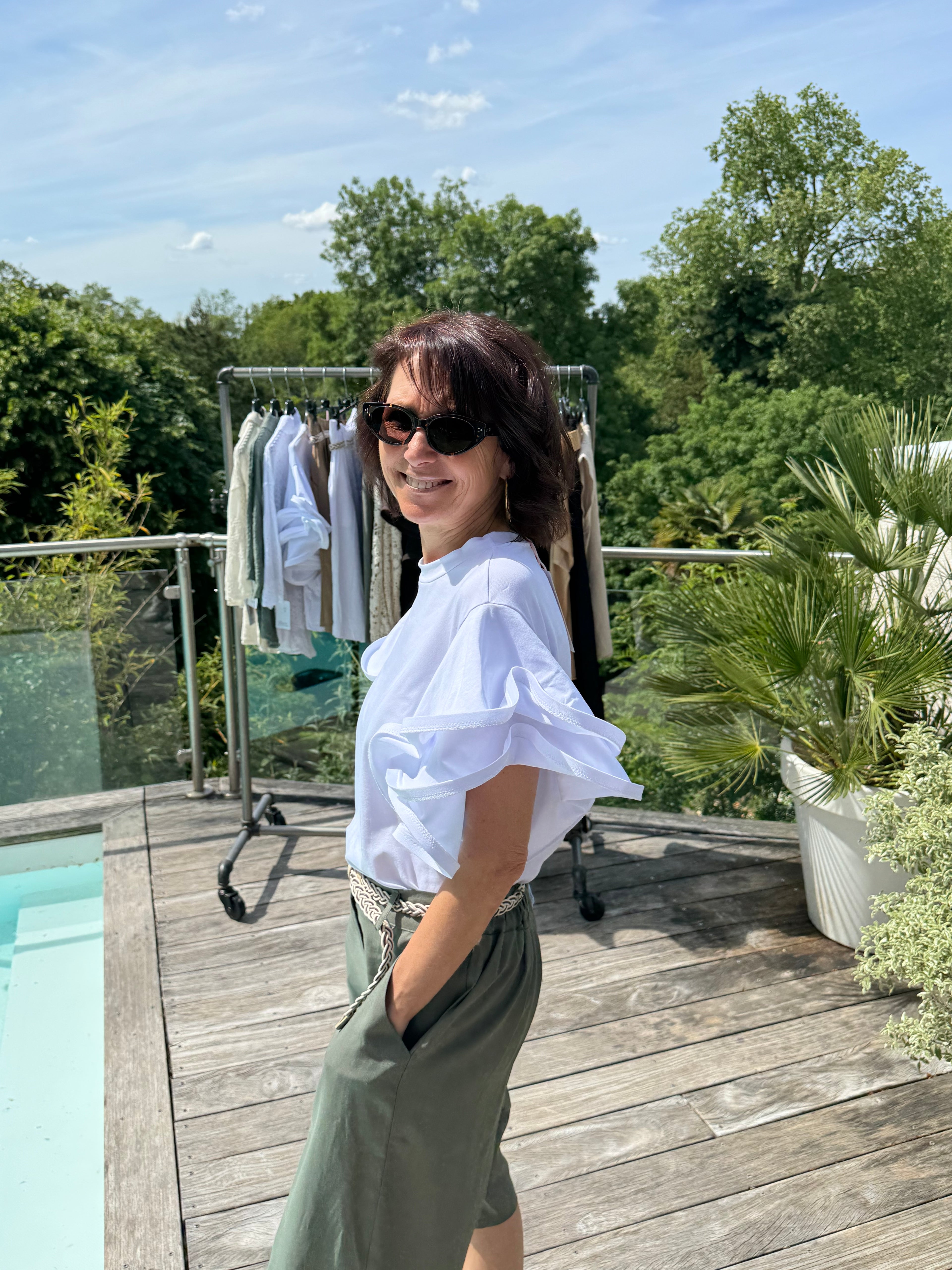 T shirt Ressort Blanc