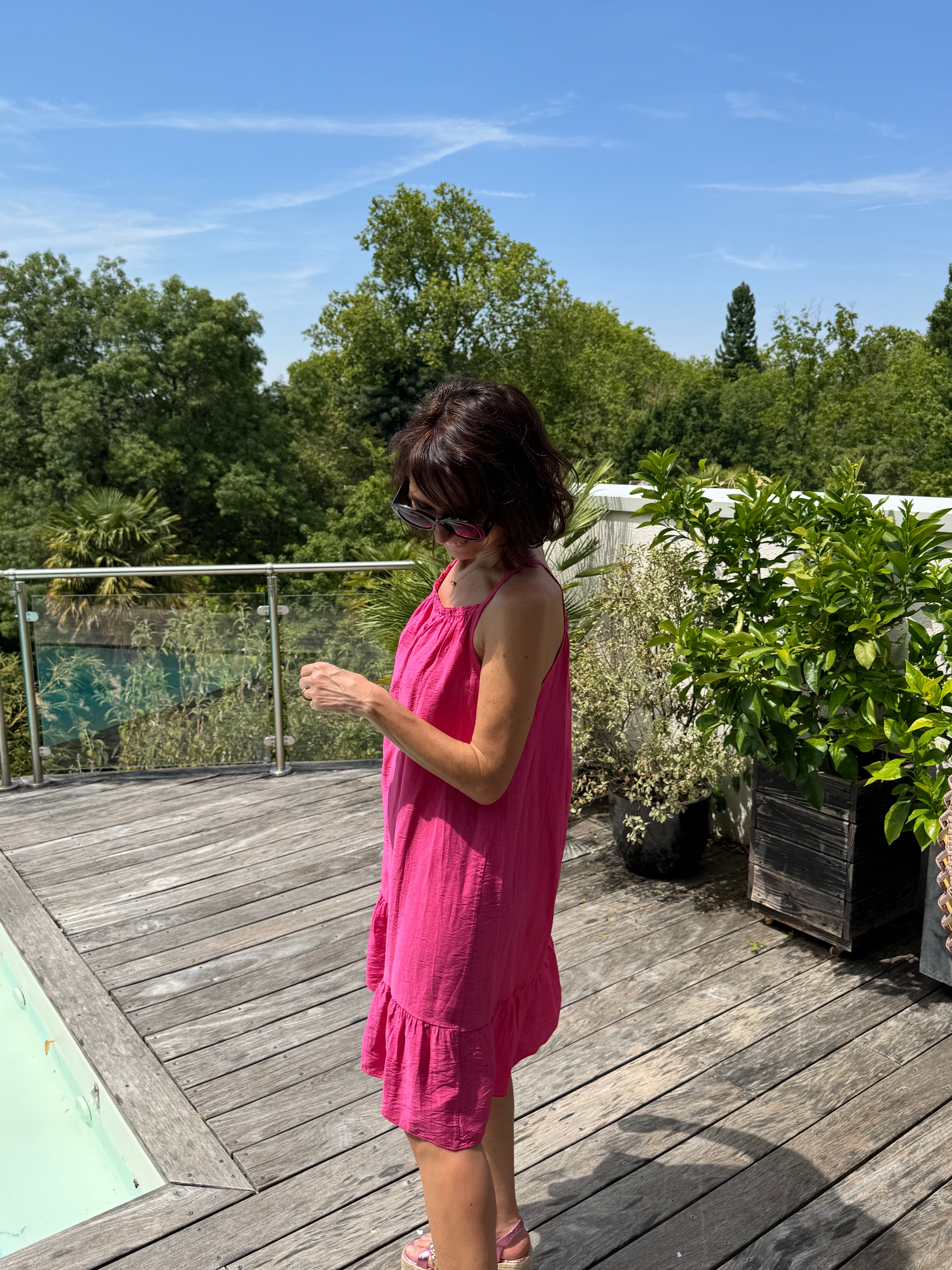 Robe canicule fuschia