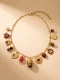 Collier Breloques Œil de Tigre