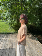 T Shirt Sirène Camel