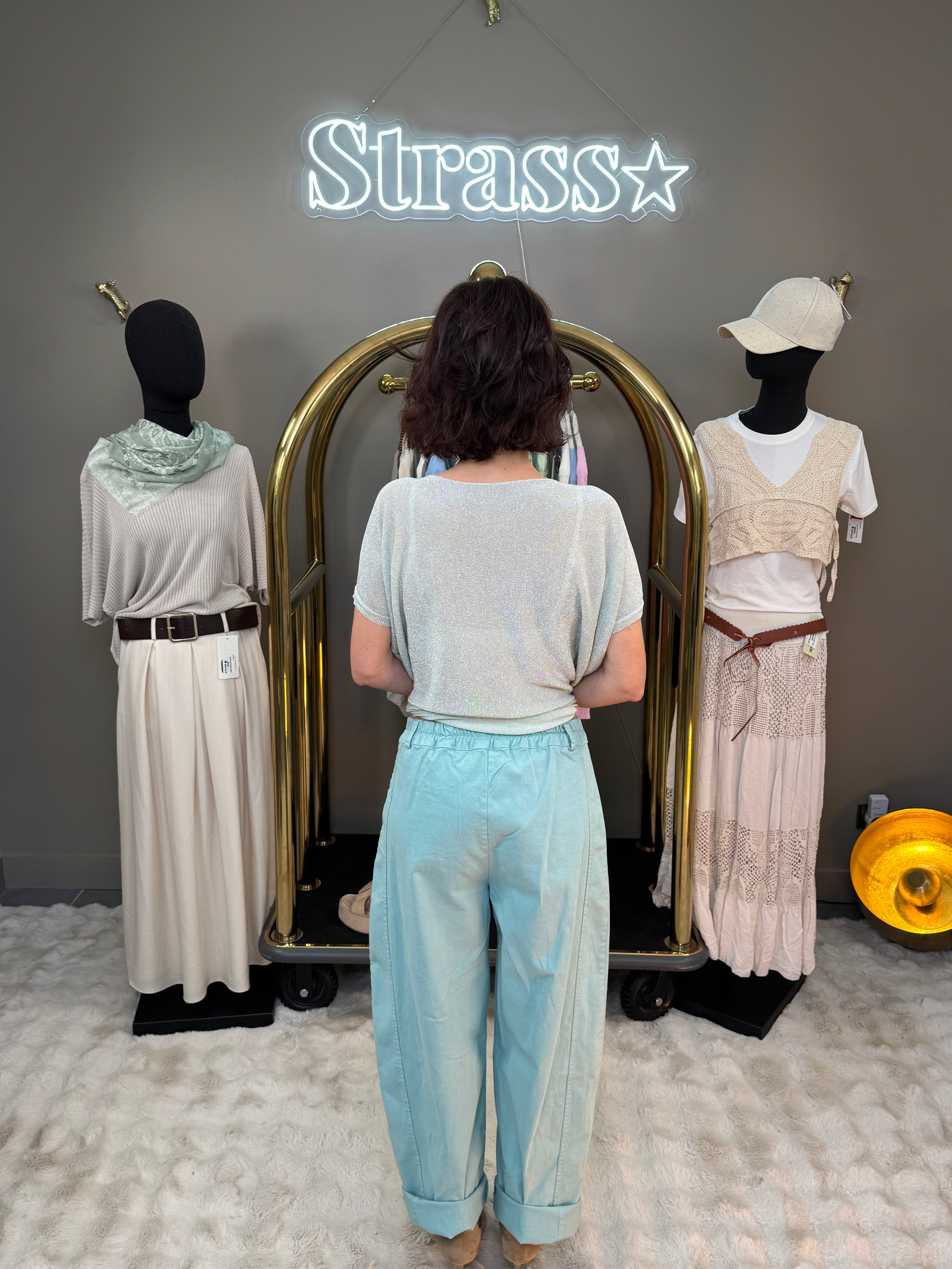 Pantalon Bulle Perfect Vert d’Eau