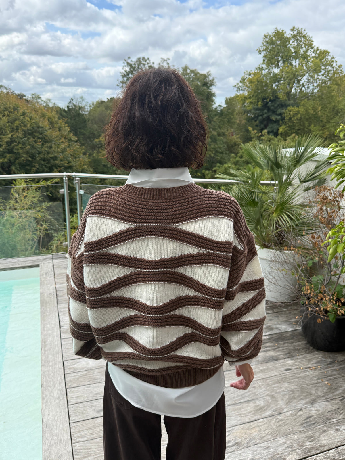 Pull Vagues Choco