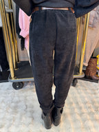 Pantalon Confort Velours Noir