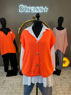 Gilet sans manche Venisia Orange Grande Taille