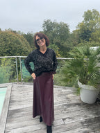 Jupe Cyrielle bordeaux