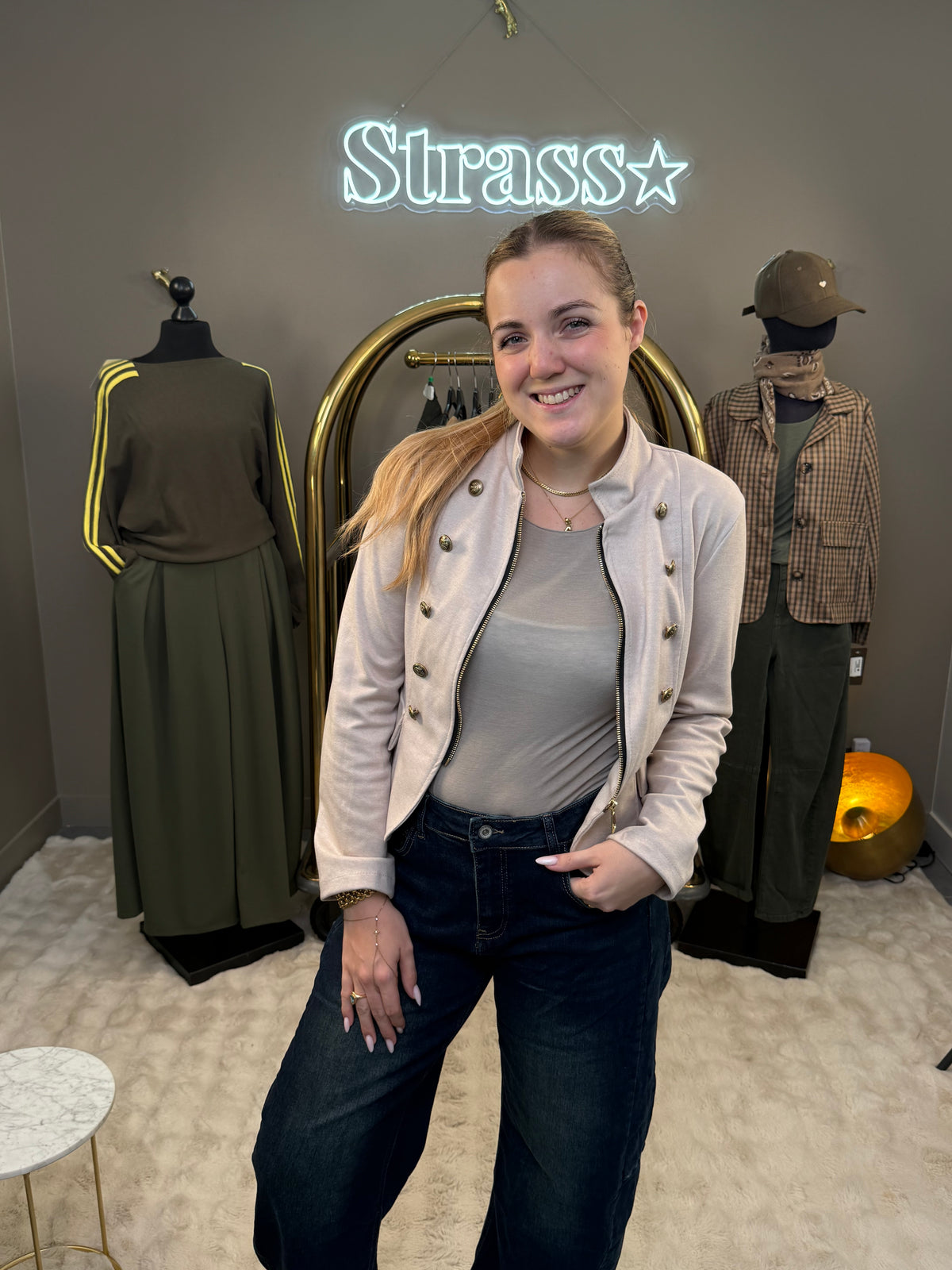 Veste sergent beige