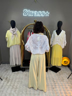 Pantalon Fleur Jaune