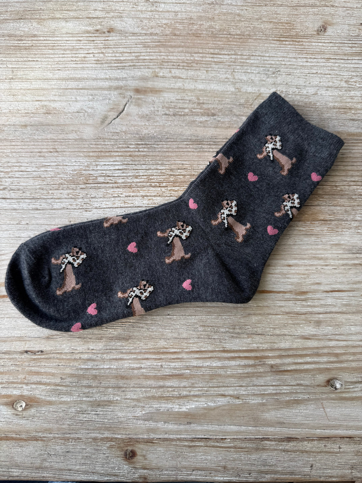 Chaussettes Teckel Grises
