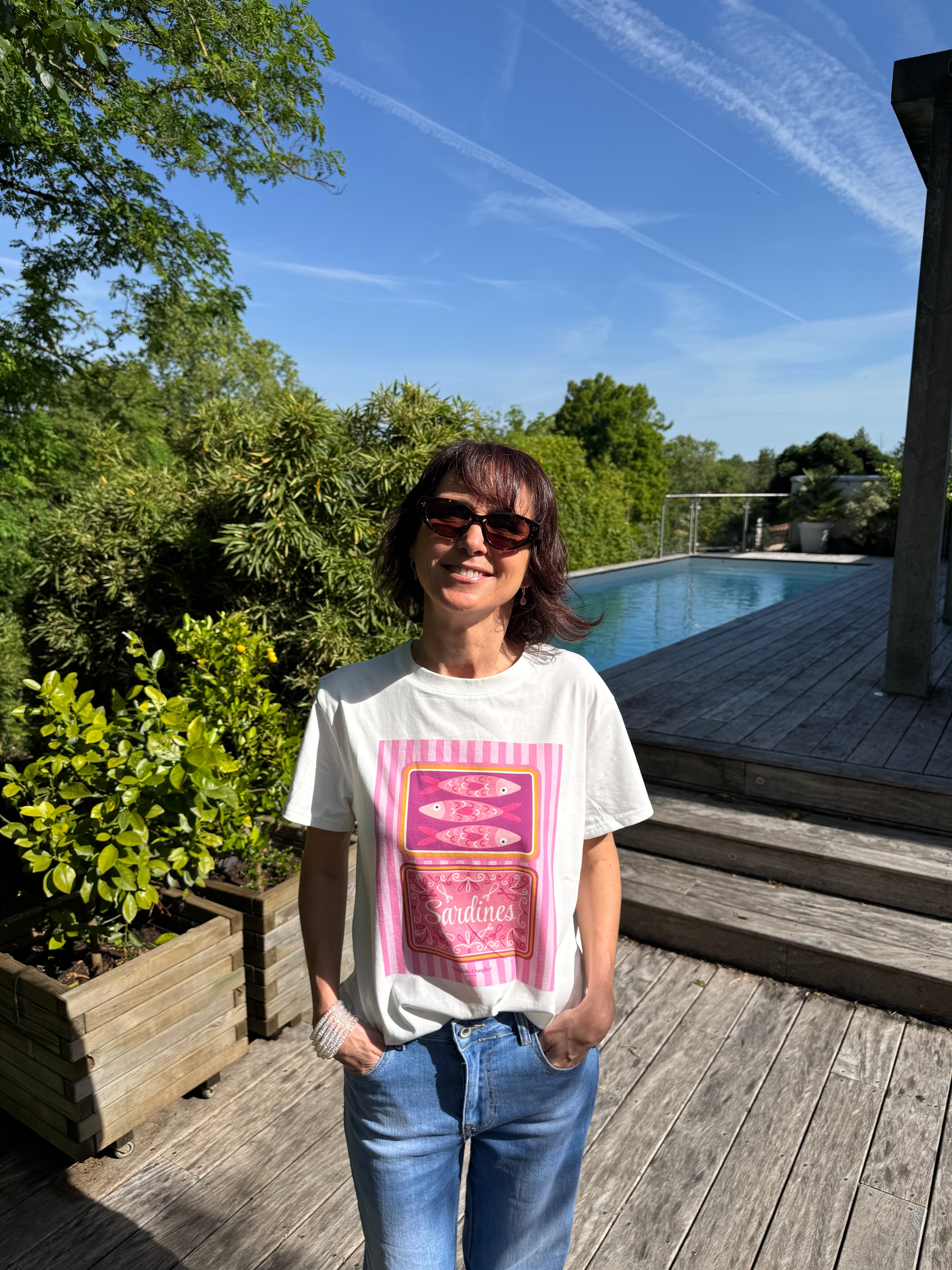 Tee Shirt Sardines Rose