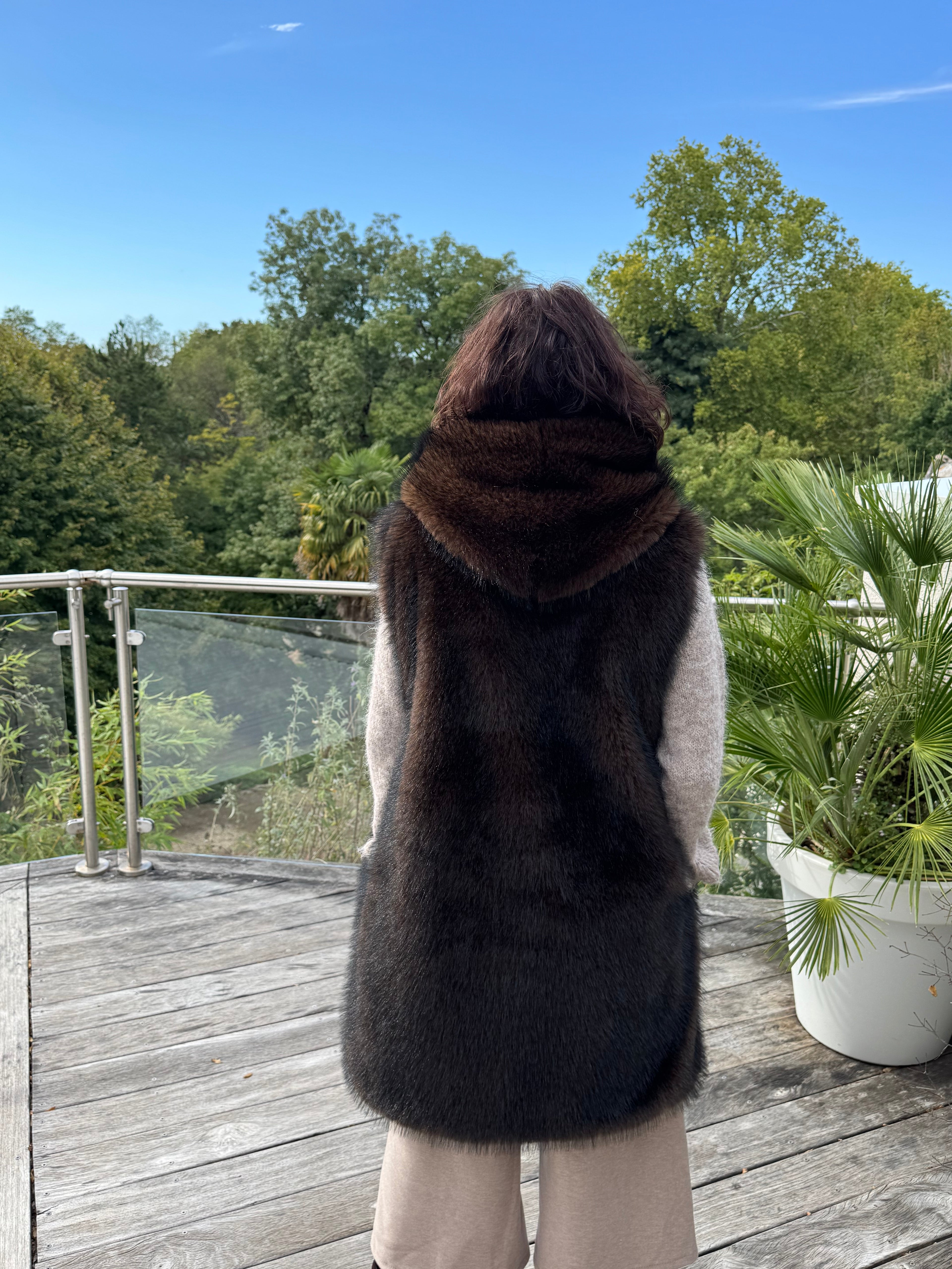 Veste Sans Manche Loup Long