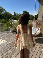 Top Yolande Dentelle Beige