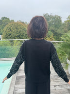 Pull Paillettes noir