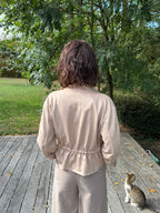 Blouson Suédine Beige