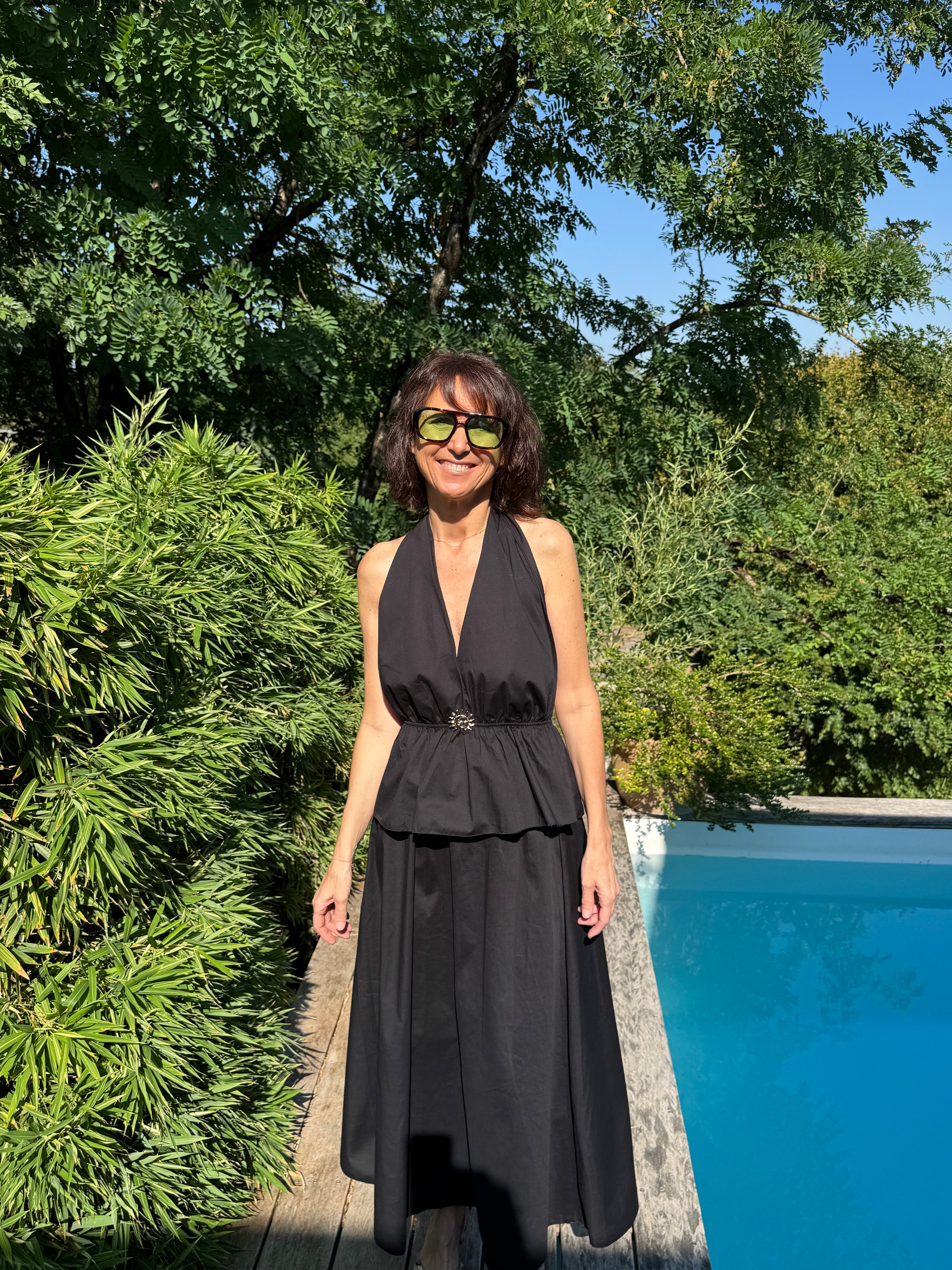 Ensemble Jupe + Top Soleil Noir