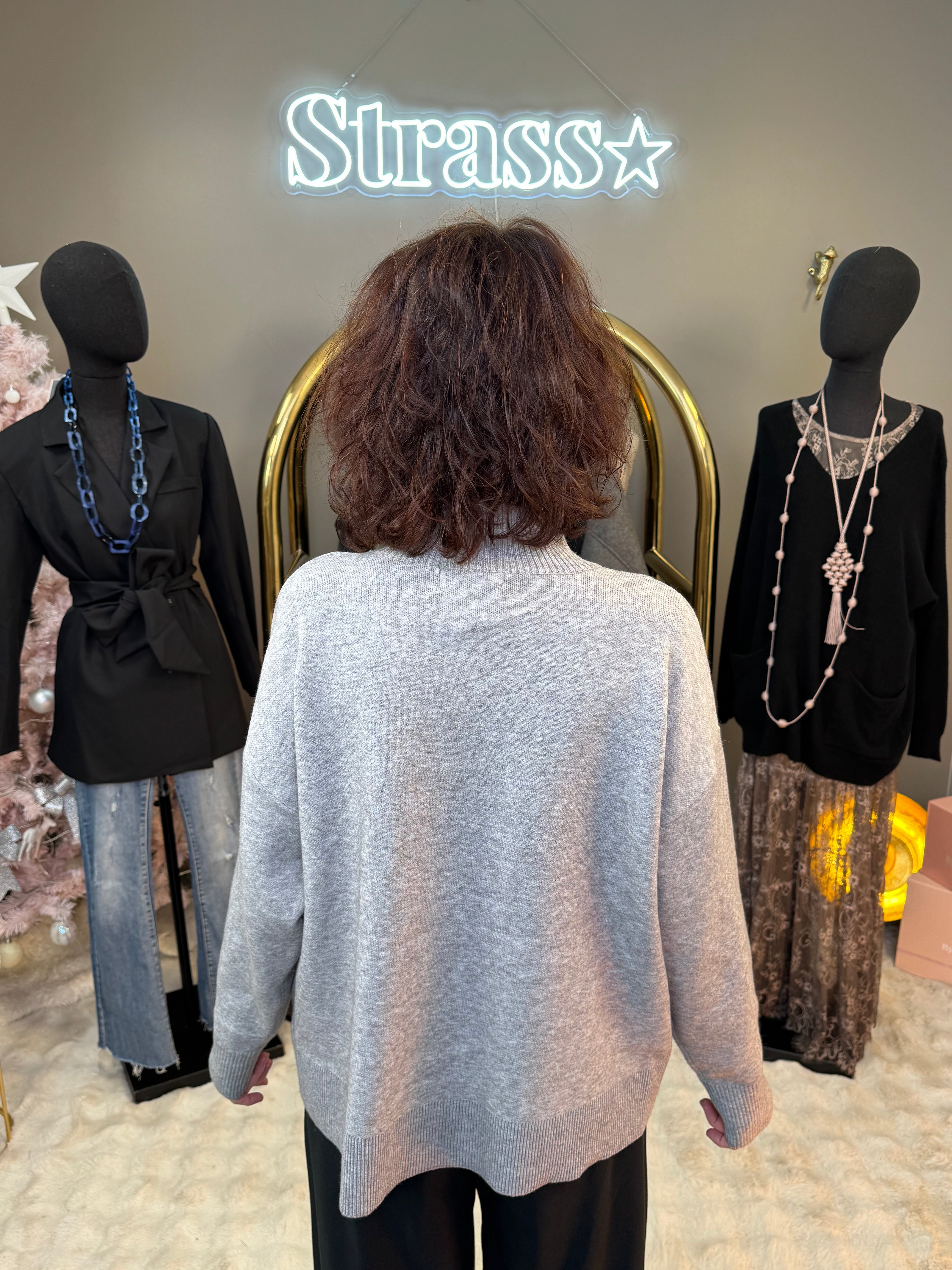 Pull Cœur Cœur Gris