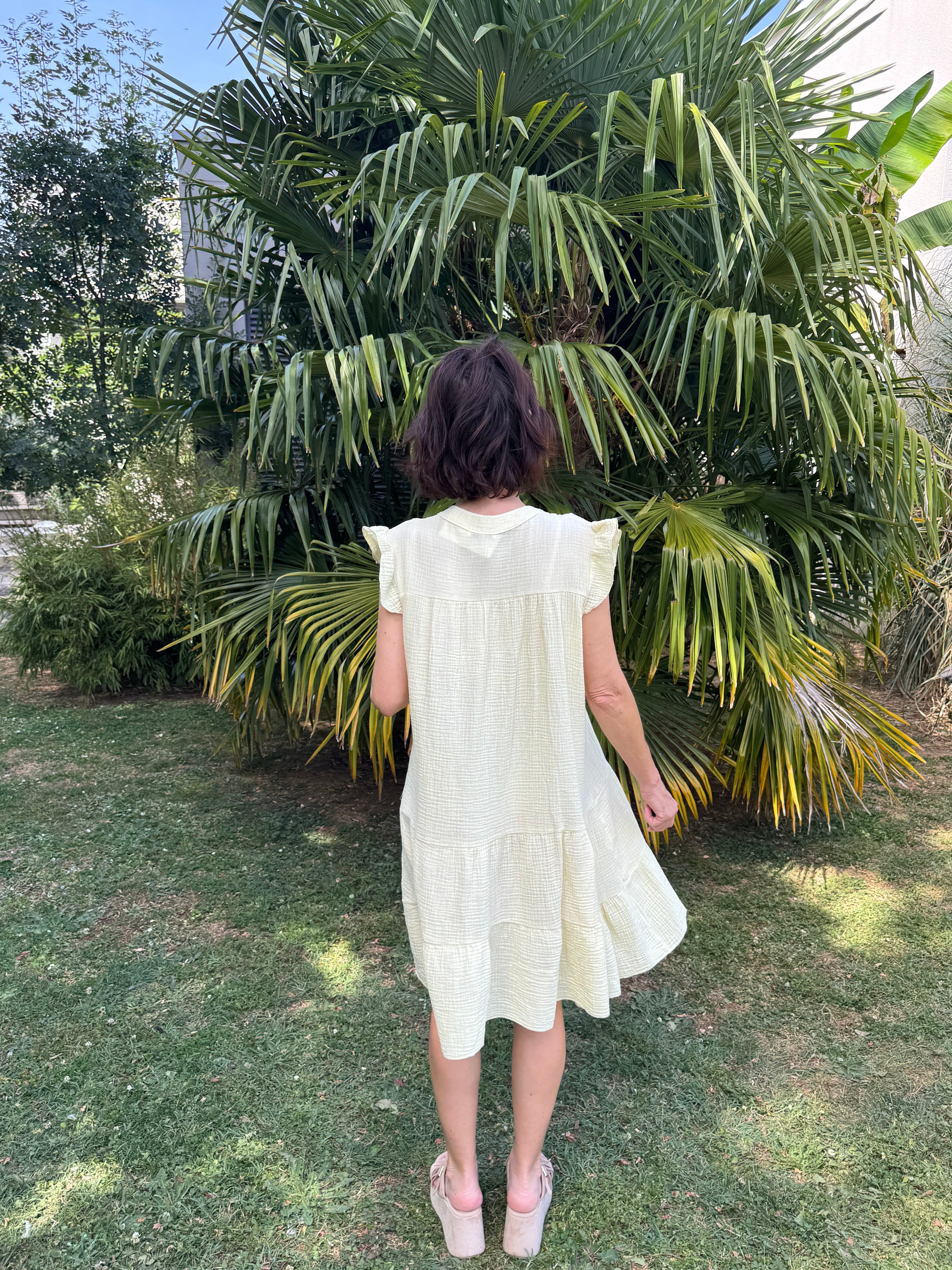 Robe Croisette Jaune
