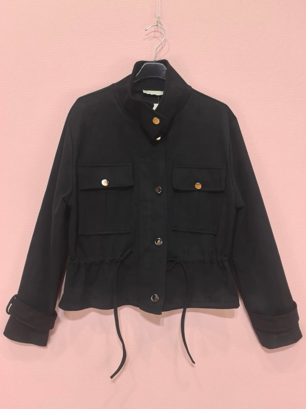 Blouson Suédine Noir