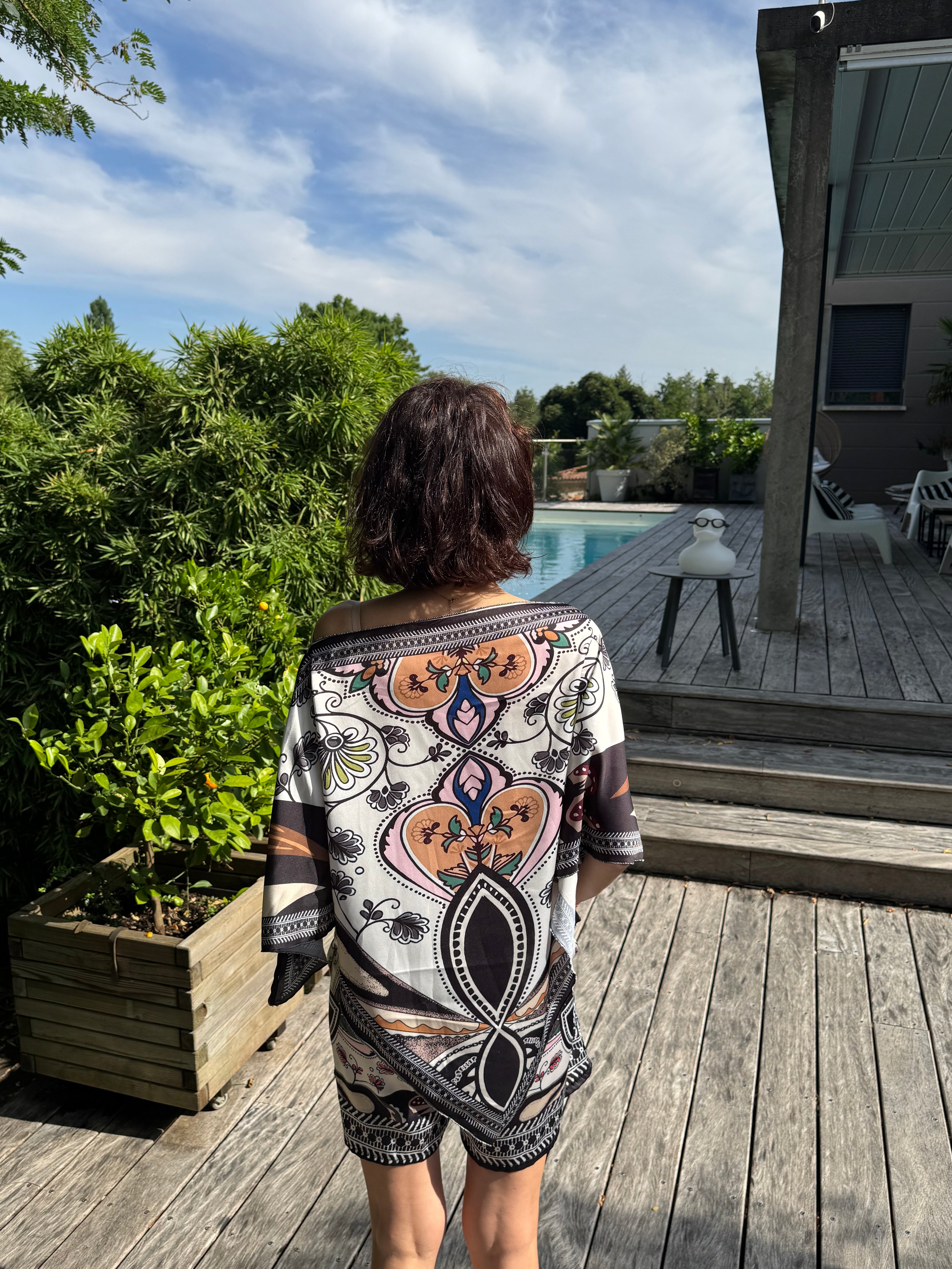 Ensemble Short Pink Floyd Noir