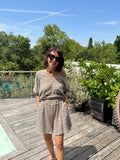 Short Good Vibes taupe