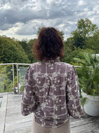 Chemise toute brodée Choco