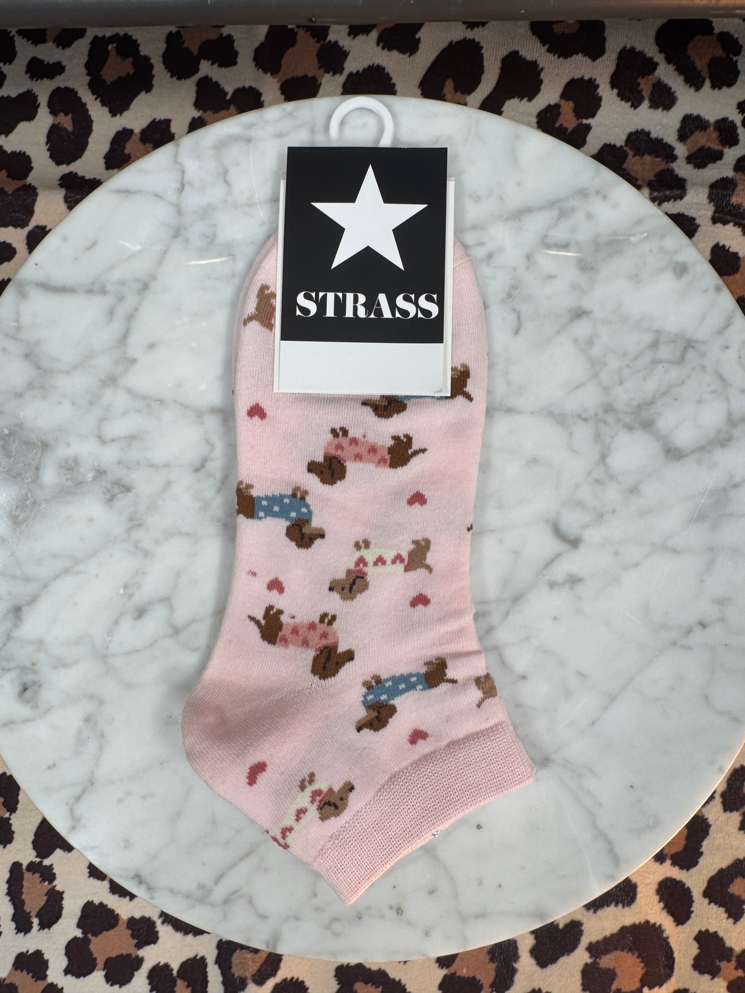 Chaussettes Lulu Le Teckel Rose
