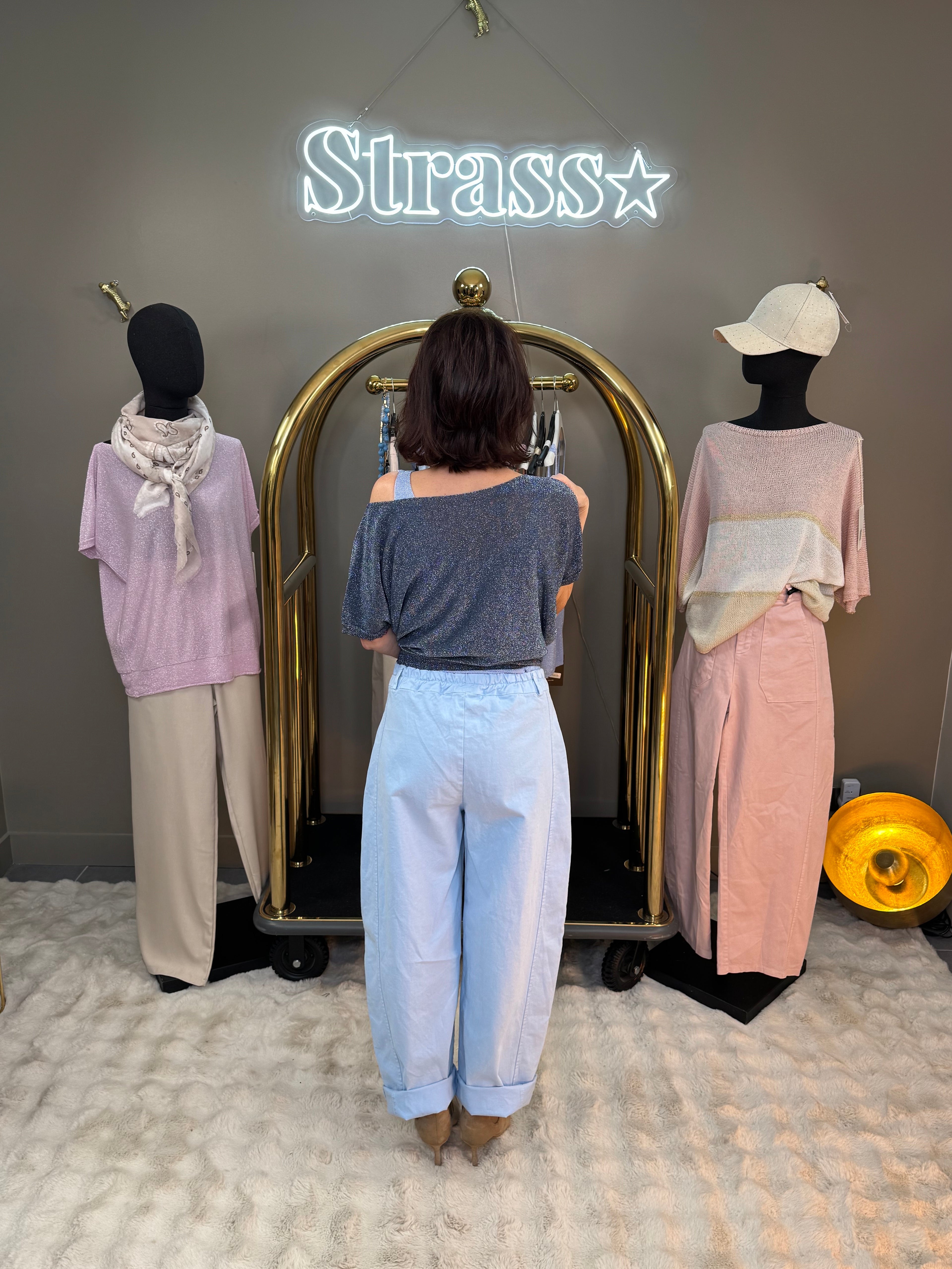 Pantalon Bulle Perfect Bleu Ciel