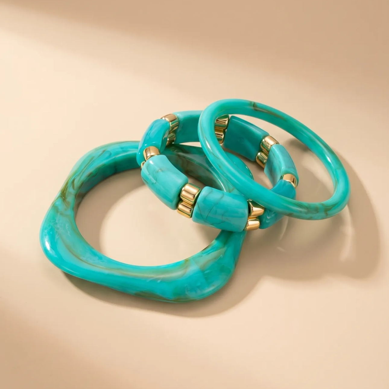 Lot de 3 Bracelets Gigi Turquoise