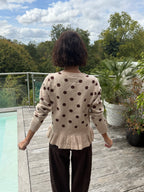 Pull Gilet pois