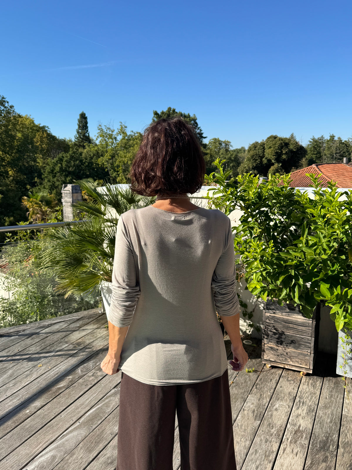 Tout Chaud Viscose et Cachemire Taupe